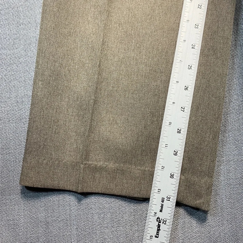 Vintage Levis Action Slacks Mens 34x32 Tan Brown Polyester Straight Leg Pants